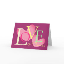 Moderne Typografie-Liebe und dank Textdesign-Karte