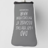 Moderne Typografie lustige Papa graue Haare Väter Golf Headcover (Rotieren 90)