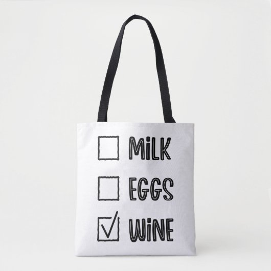 Moderne Typografie lustige Zitate Tasche (Vorderseite)