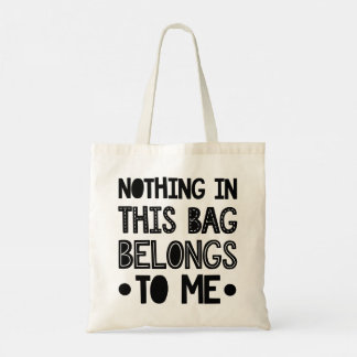 Moderne Typografie lustige Zitate Tragetasche
