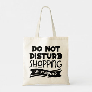 Moderne Typografie lustige Zitate Tragetasche