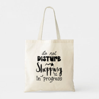 Moderne Typografie lustige Zitate Tragetasche