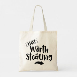 Moderne Typografie lustige Zitate Tragetasche