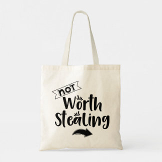 Moderne Typografie lustige Zitate Tragetasche