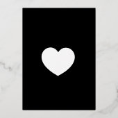 Moderne Typografie machen wir Save the Date Folieneinladung (Rückseite)