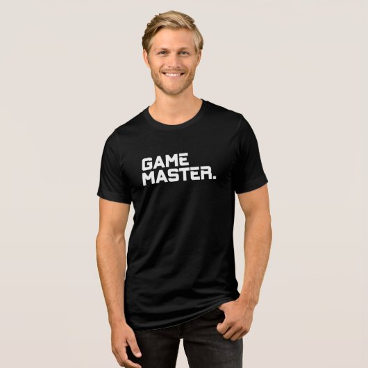 Moderne Typografie-Meister Männer-Matching Tri-Blend Shirt (Vorderseite voll)
