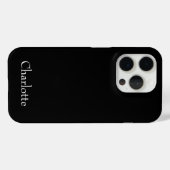 Moderne Typografie Minimalistisch Case-Mate iPhone Hülle (Rückseite (Horizontal))