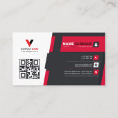 Moderne Typografie Minimalistisch Visitenkarte (Rückseite)