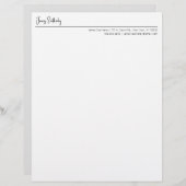 Moderne Typografie Minimalistische Maskulinenstati (Vorne/Hinten)