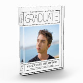 Moderne Typografie Minimalistischer Abschluss Fotoblock (Links)