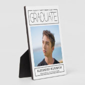 Moderne Typografie Minimalistischer Foto Abschluss Fotoplatte (Seite)