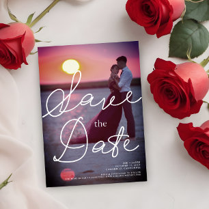 Moderne Typografie mit romantischem Couple-Bild