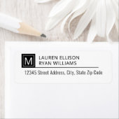 Moderne Typografie Monogram-Personalisierte Adress (Insitu)