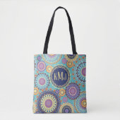 Moderne Typografie Monogramm Personalisiert Tasche (Vorderseite)