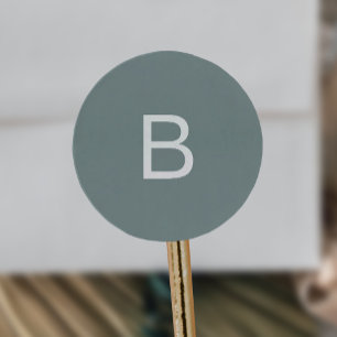 Moderne Typografie-Monogramm-Umschlag Aufkleber