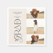 Moderne Typografie-Multi-Foto-Graduierte willkomme Serviette (Vorderseite)