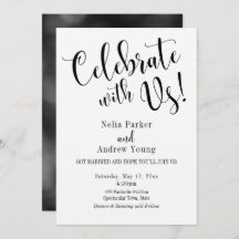 Moderne Typografie nach Hochzeitsfeiern