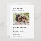 Moderne Typografie nach Maß - Hochzeit Save The Date (Vorderseite)