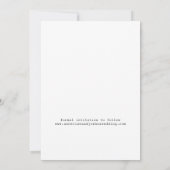 Moderne Typografie nach Maß - Hochzeit Save The Date (Rückseite)