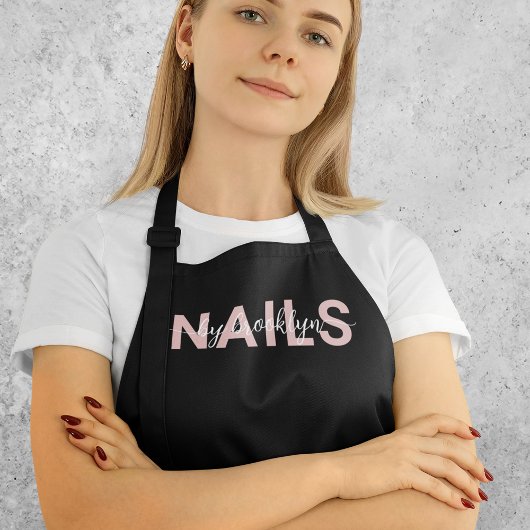 Moderne Typografie Nail Artist Schürze