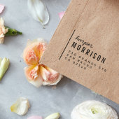 Moderne Typografie, Name und Rücksendeadresse Permastempel