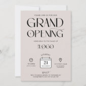 Moderne Typografie New Business Grand Opening Even Einladung (Vorderseite)
