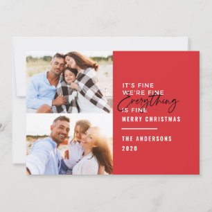 Moderne Typografie noch Zuhause für die Ferien Feiertagskarte