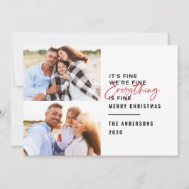 Moderne Typografie noch Zuhause für die Ferien Feiertagskarte