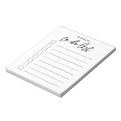 Moderne Typografie Notizblock (Rotiert)