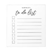 Moderne Typografie Notizblock (Vorderseite)