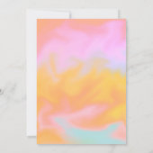 Moderne Typografie Orange Candy Speichern Sie die  Karte (Rückseite)