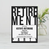 Moderne Typografie, Party Einladungen für das Ruhe (Stehend Vorderseite)