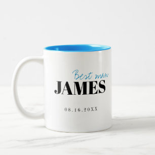 Moderne Typografie - Personalisierte Trauzeuge-Tas Zweifarbige Tasse