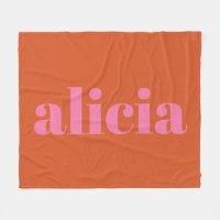 Moderne Typografie - Personalisierter Name | Rosa 