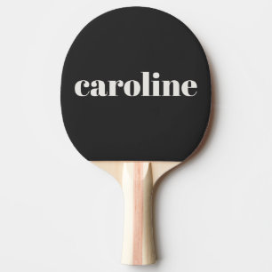 Moderne Typografie Personalisierter Name Schwarz W Tischtennis Schläger