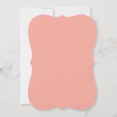 Moderne Typografie Pfirsich nach der Halbpension Einladung (Rückseite)