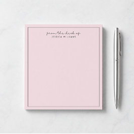 moderne Typografie, Pink 2 vom Schreibtisch des No Notizblock