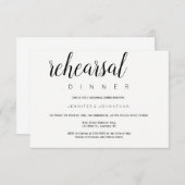 Moderne Typografie Probe Dinner Einladungen (Vorne/Hinten)