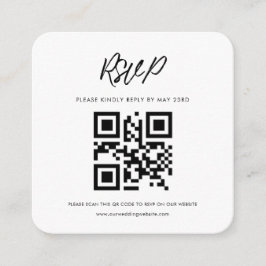 Moderne Typografie QR Code UAWG Response Begleitkarte