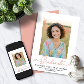 Moderne Typografie Rosa Abschluss Foto Ankündigung