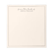 moderne Typografie, rosa vom Schreibtisch des Noti Notizblock (Vorderseite)