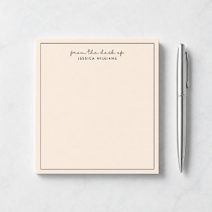 moderne Typografie, rosa vom Schreibtisch des Noti Notizblock