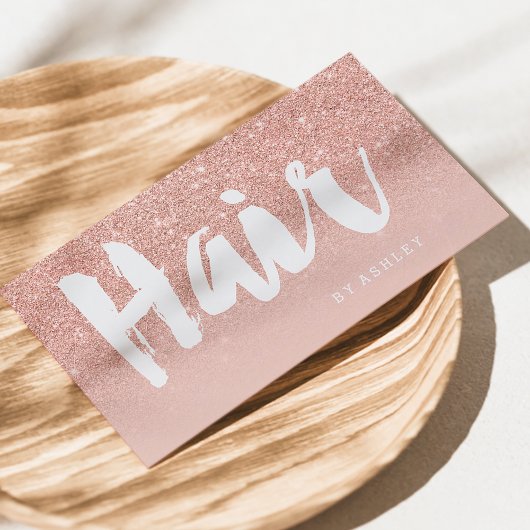 Moderne Typografie - Rose Gold Visitenkarte