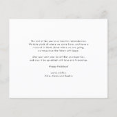 Moderne Typografie - Rote FotoCollage Weihnachten (Rückseite)