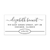 Moderne Typografie-Rücksendeadressen für Mail Art Gummistempel (Prägung)