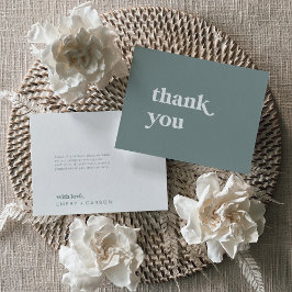 Moderne Typografie | Sage Green Danke Card
