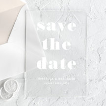Moderne Typografie Save the Date