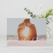 Moderne Typografie - Save the Date Karte ⎥ Foto (Stehend Vorderseite)