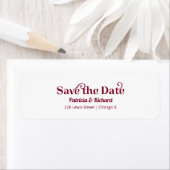 Moderne Typografie Save the Date Rücksendeadresse (Insitu)