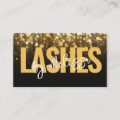 Moderne Typografie Schönheit Makeup Artist Lashes Visitenkarte (Vorderseite)